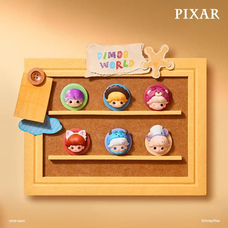 【preorder】POP MART Dimoo World x Pixar Magnetic Phone Holder Series toy surprise box Dolls