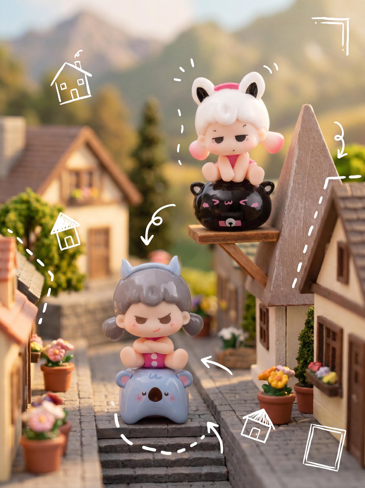 Mengdana Little World Minibean Series toy surprise box Dolls